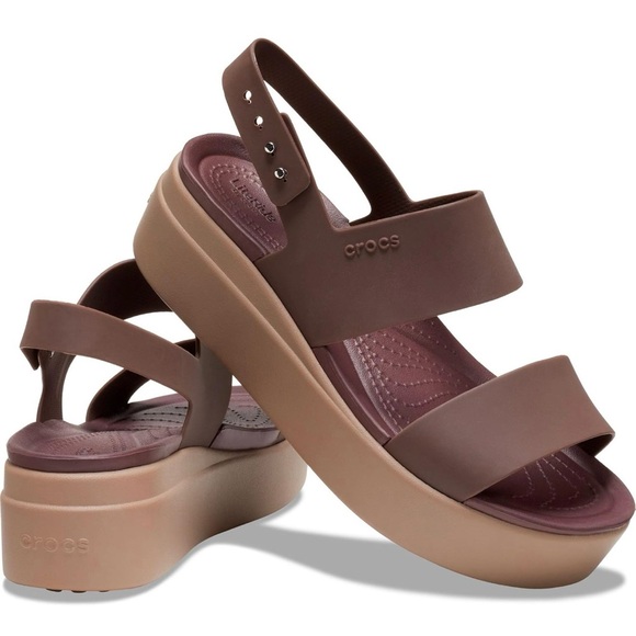 CROCS Shoes - CROCS Women's Brooklyn Low Wedge Sandals